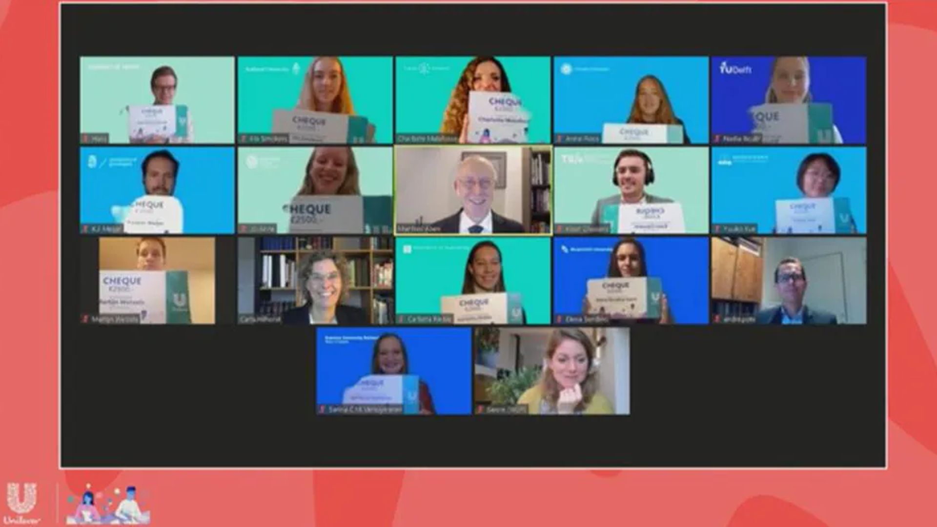 Group photo Unilever Research Prizes 2020