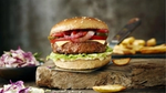 The Vegetarian Butcher’s vegan burger – a meat-free quarter pounder perfect for eating in a bun with all the trimmings